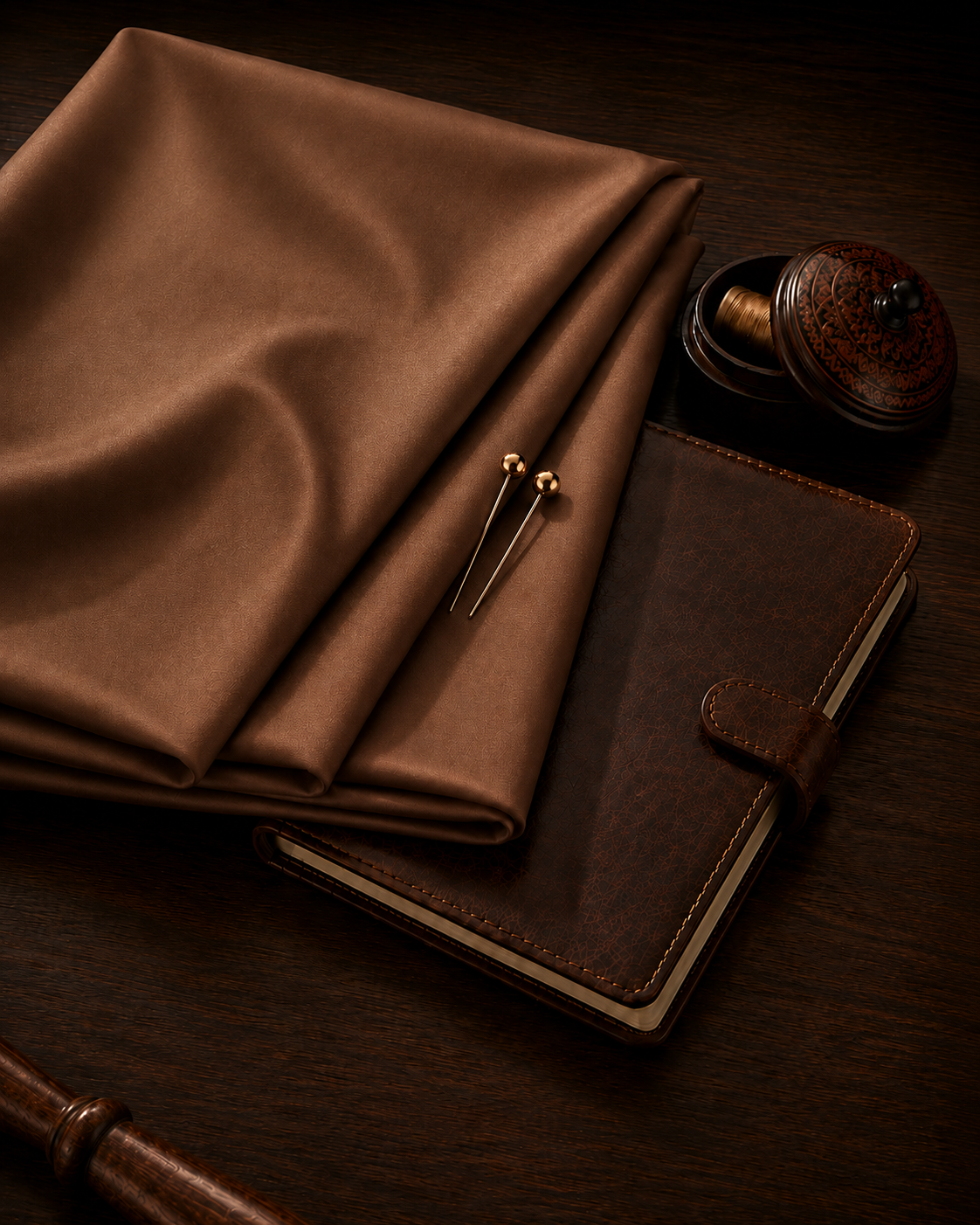 Premium Brown Wash & Wear Unstitched Suit