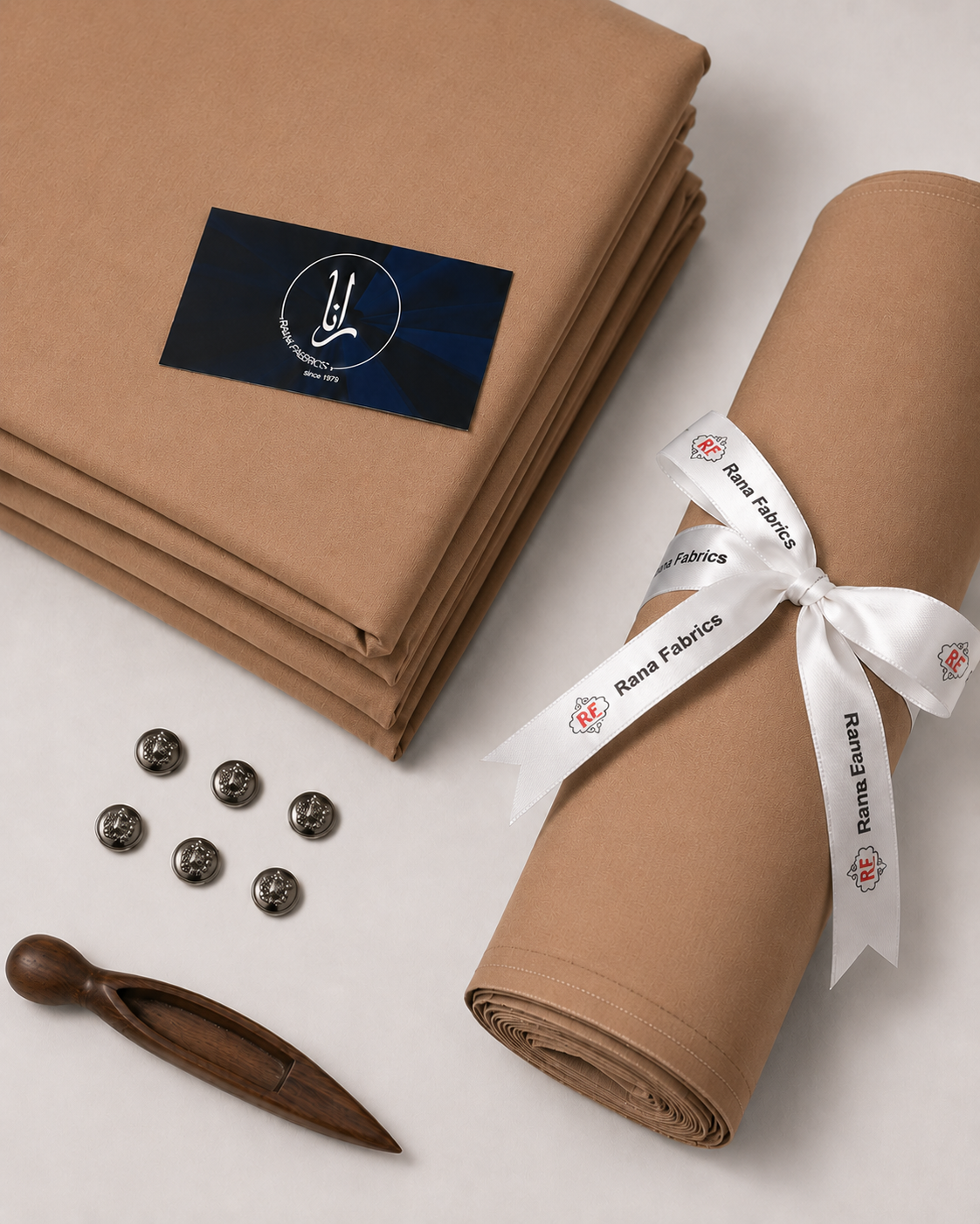 Camel Blend Boski Unstitched Suit