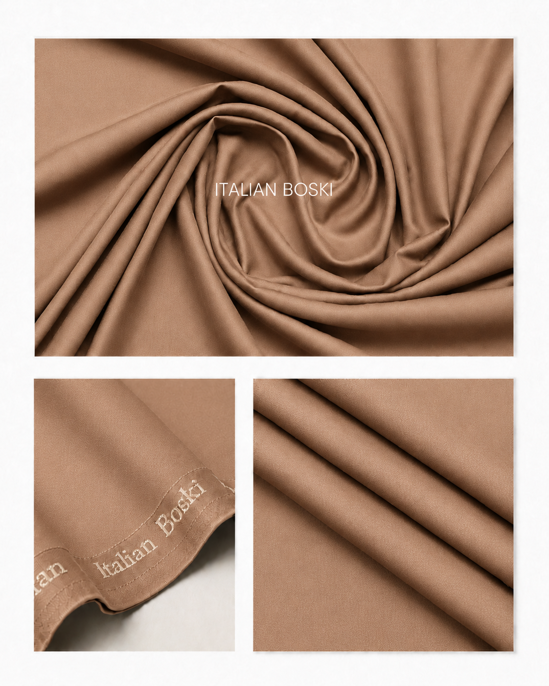 Camel Blend Boski Unstitched Suit