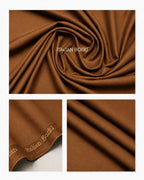 Camel Brown Boski Unstitched Suit