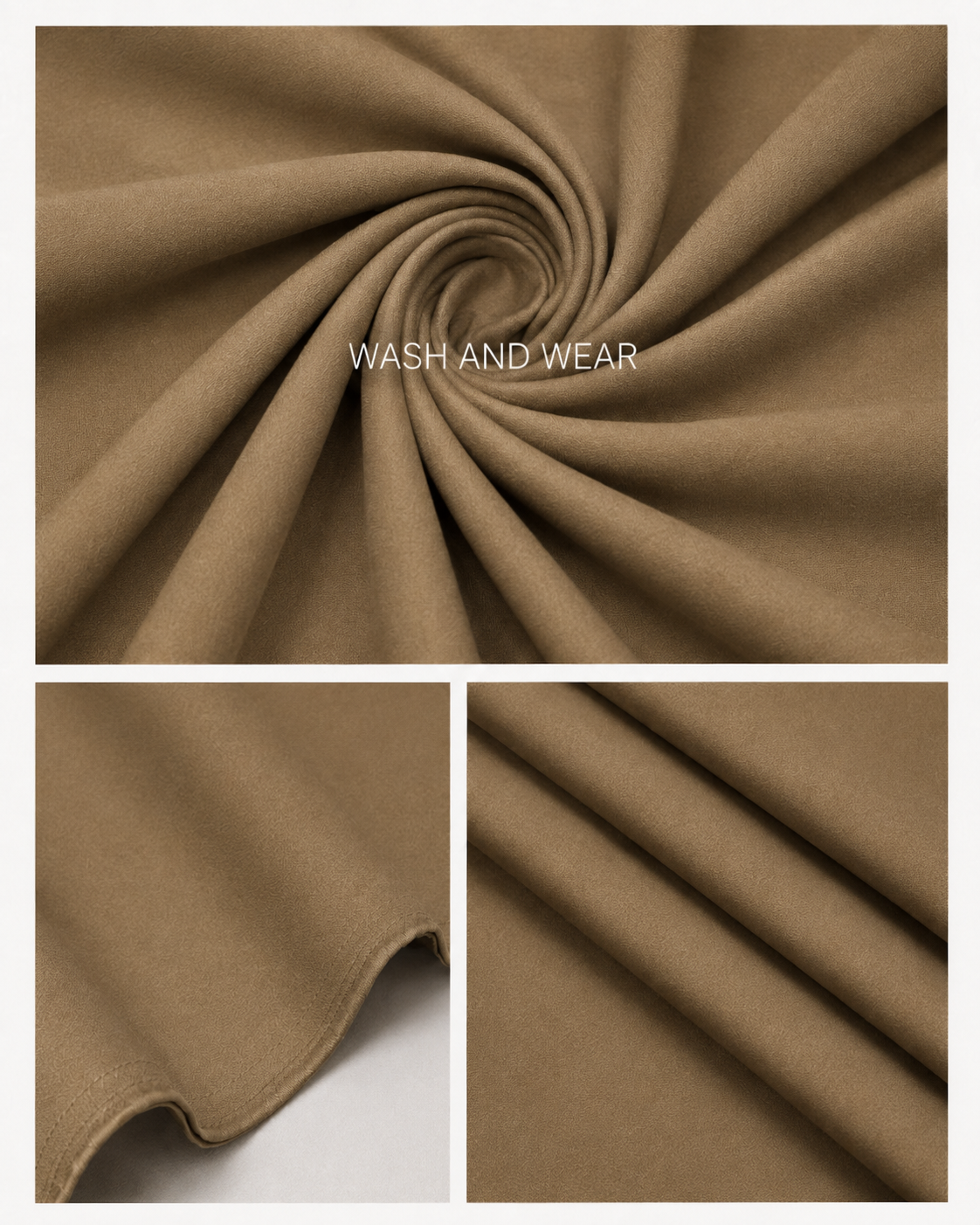 Premium Golden Wash & Wear Unstitched Suit