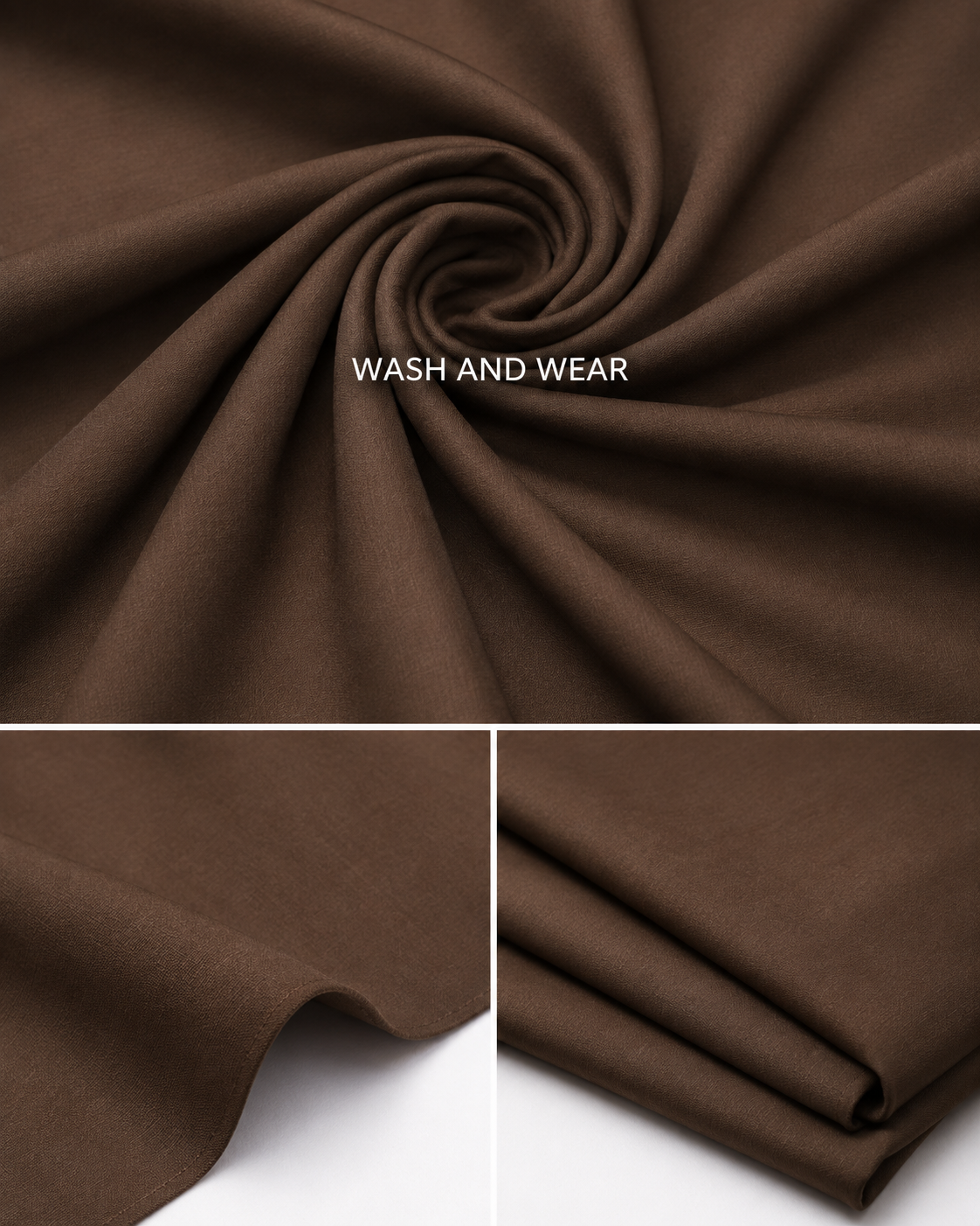 Premium Dark Skin Wash & Wear Unstitched Suit