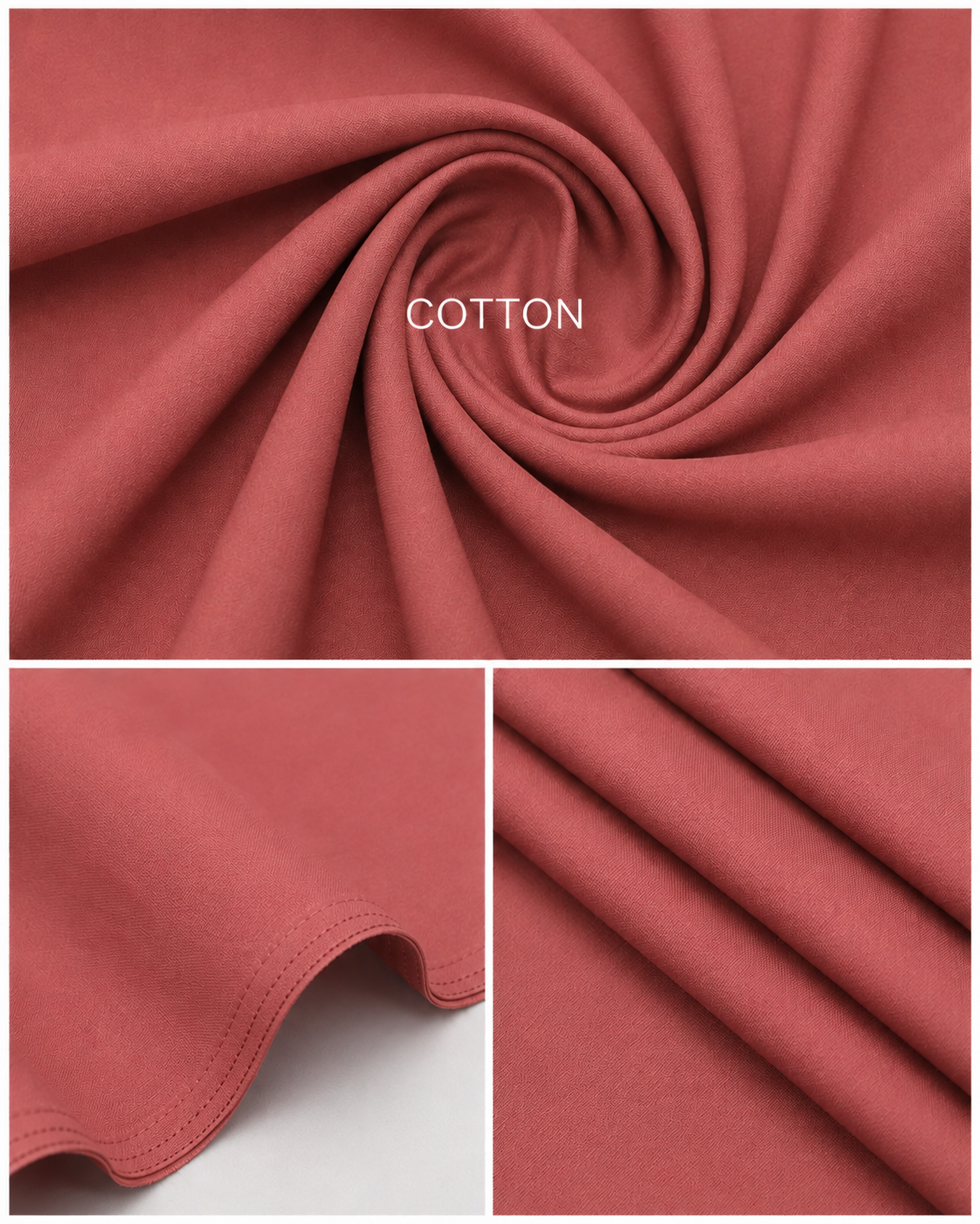 Dusty Rose Cotton Unstitched Suit