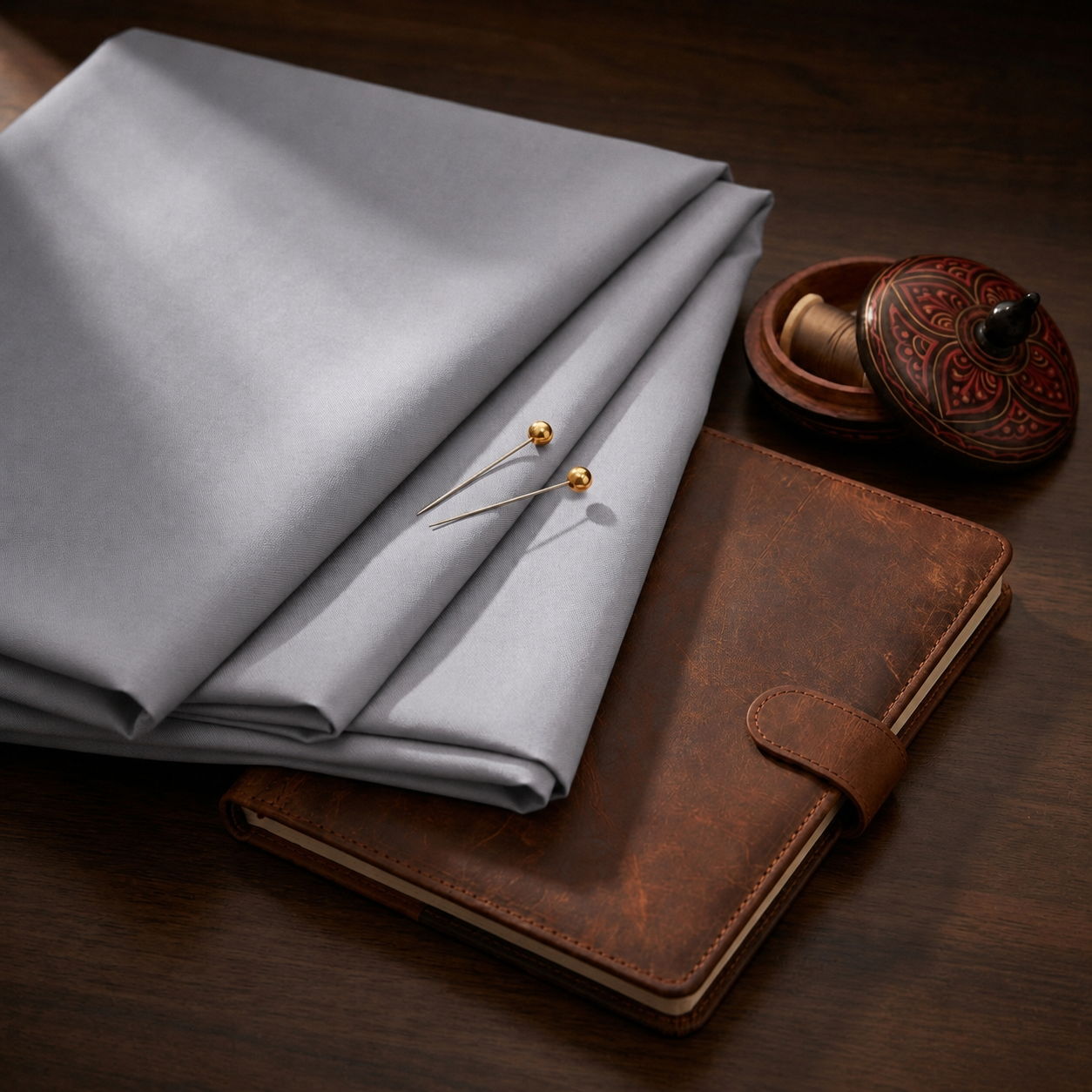 Premium Light Grey Wash & Wear Unstitched Suit