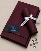 Maroon Boski Unstitched Suit