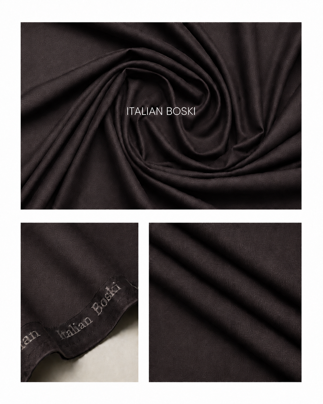 Purple Boski Unstitched Suit