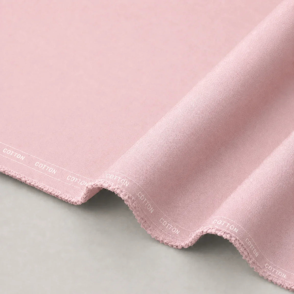 Rose Pink Cotton Unstitched Suit