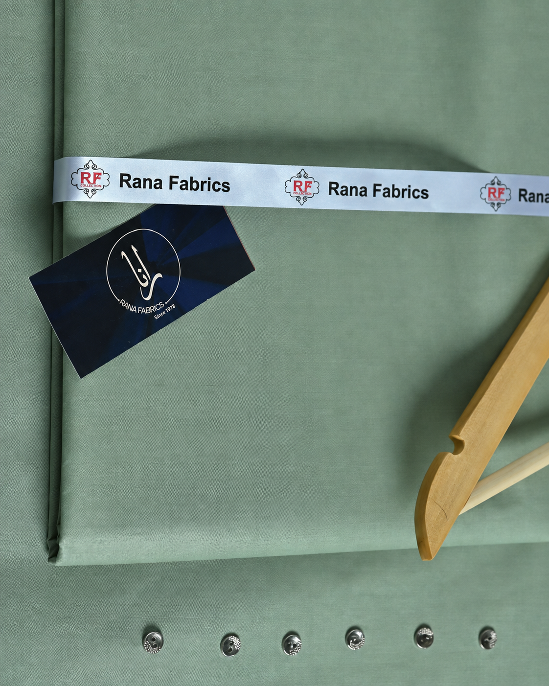 Sage Green Cotton Unstitched Suit