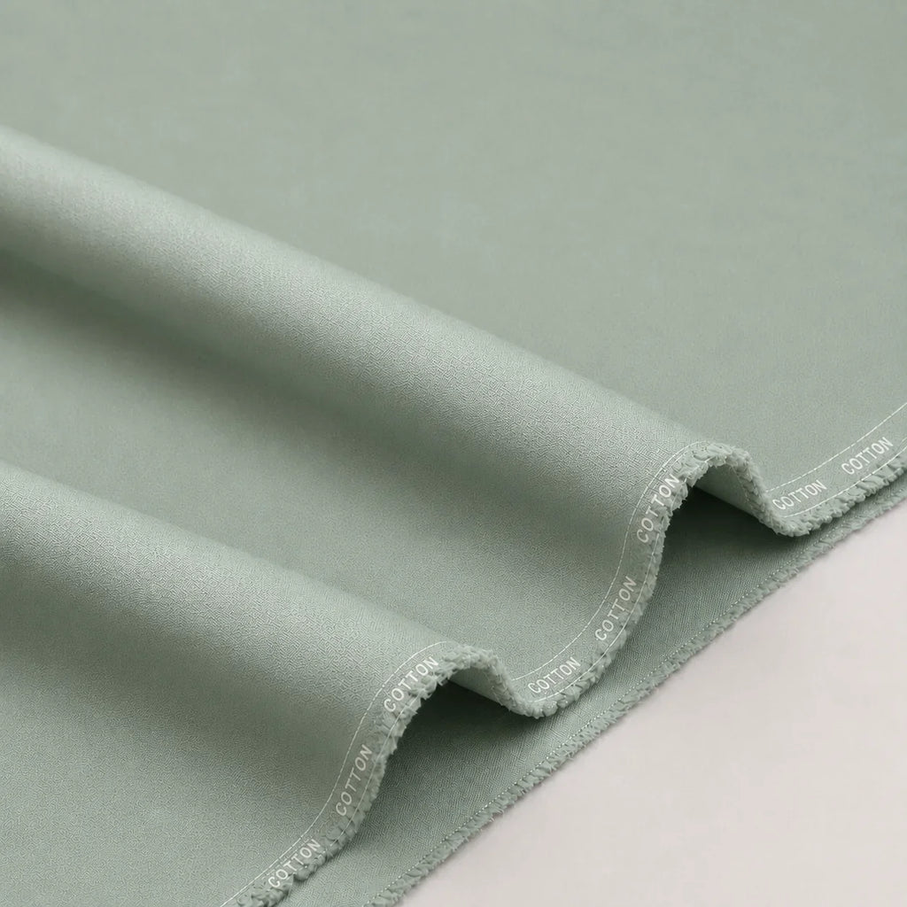 Sage Green Cotton Unstitched Suit
