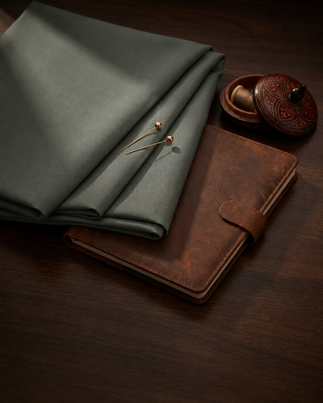 Premium Sia Green Wash & Wear Unstitched Suit