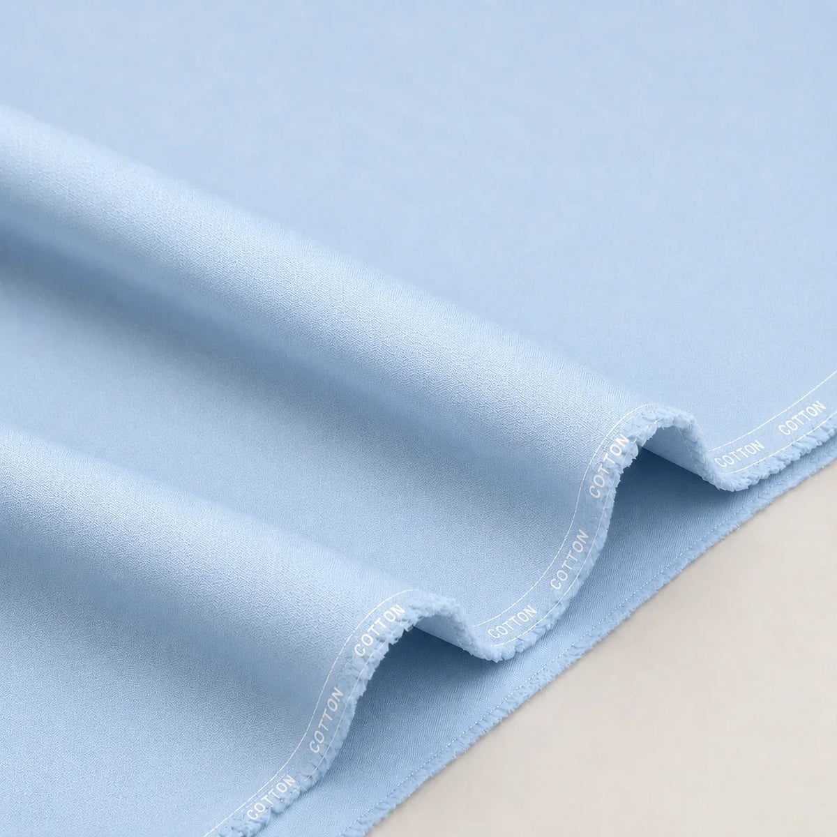 Sky Blue Cotton Unstitched Suit
