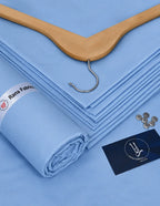 Sky Blue Boski Unstitched Suit