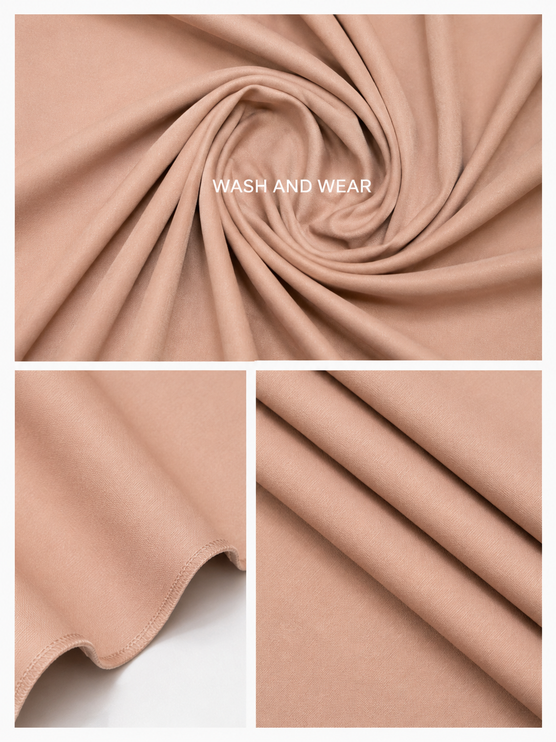 Premium Light Pink Wash & Wear Unstitched Suit