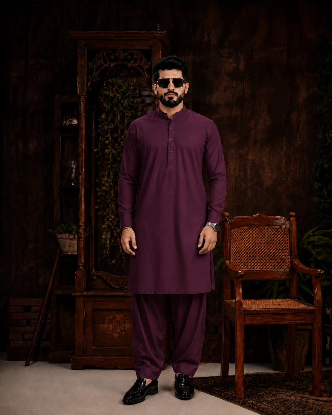 Premium Vine Wash & Wear Unstitched Suit