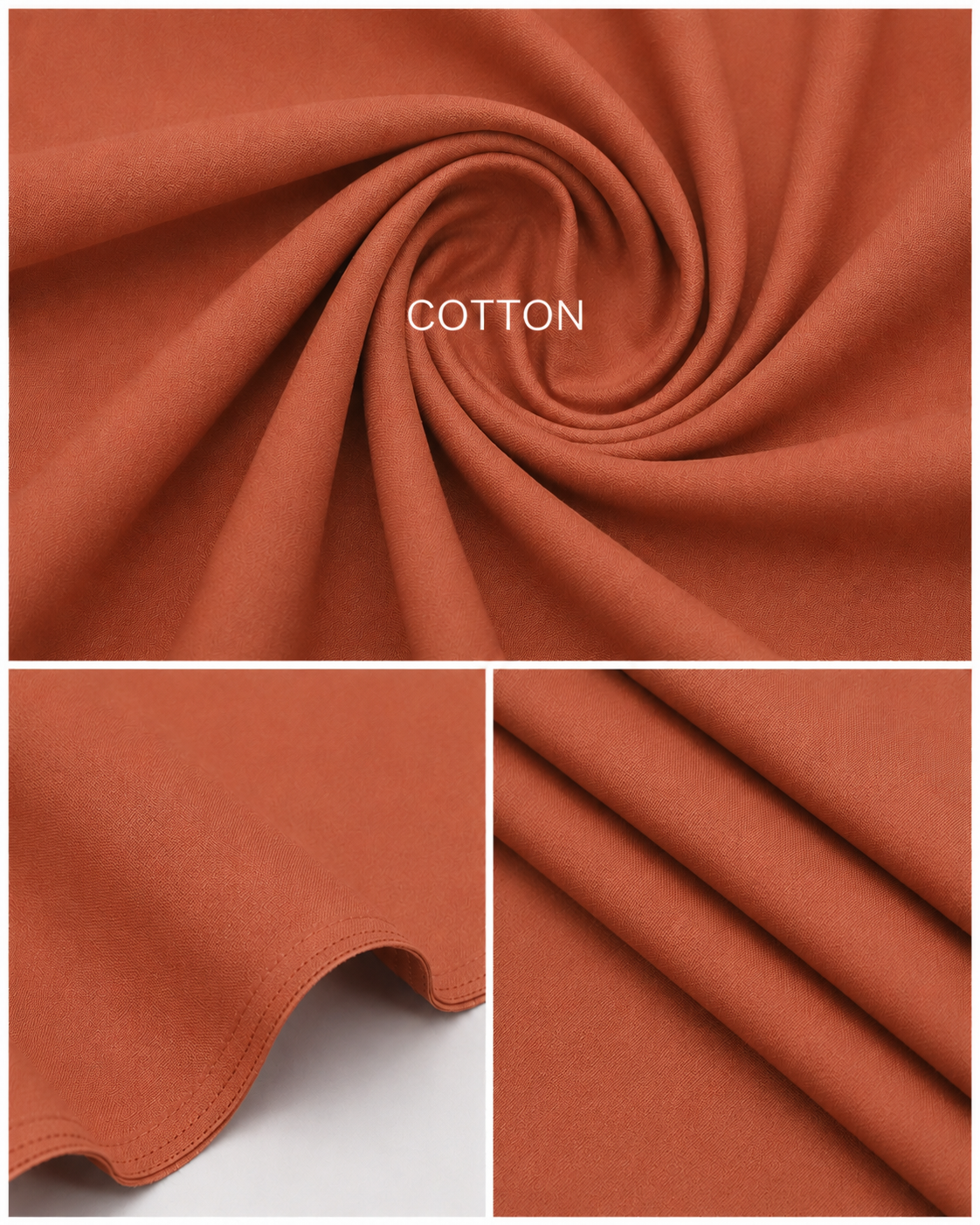 Warm Rust Cotton Unstitched Suit