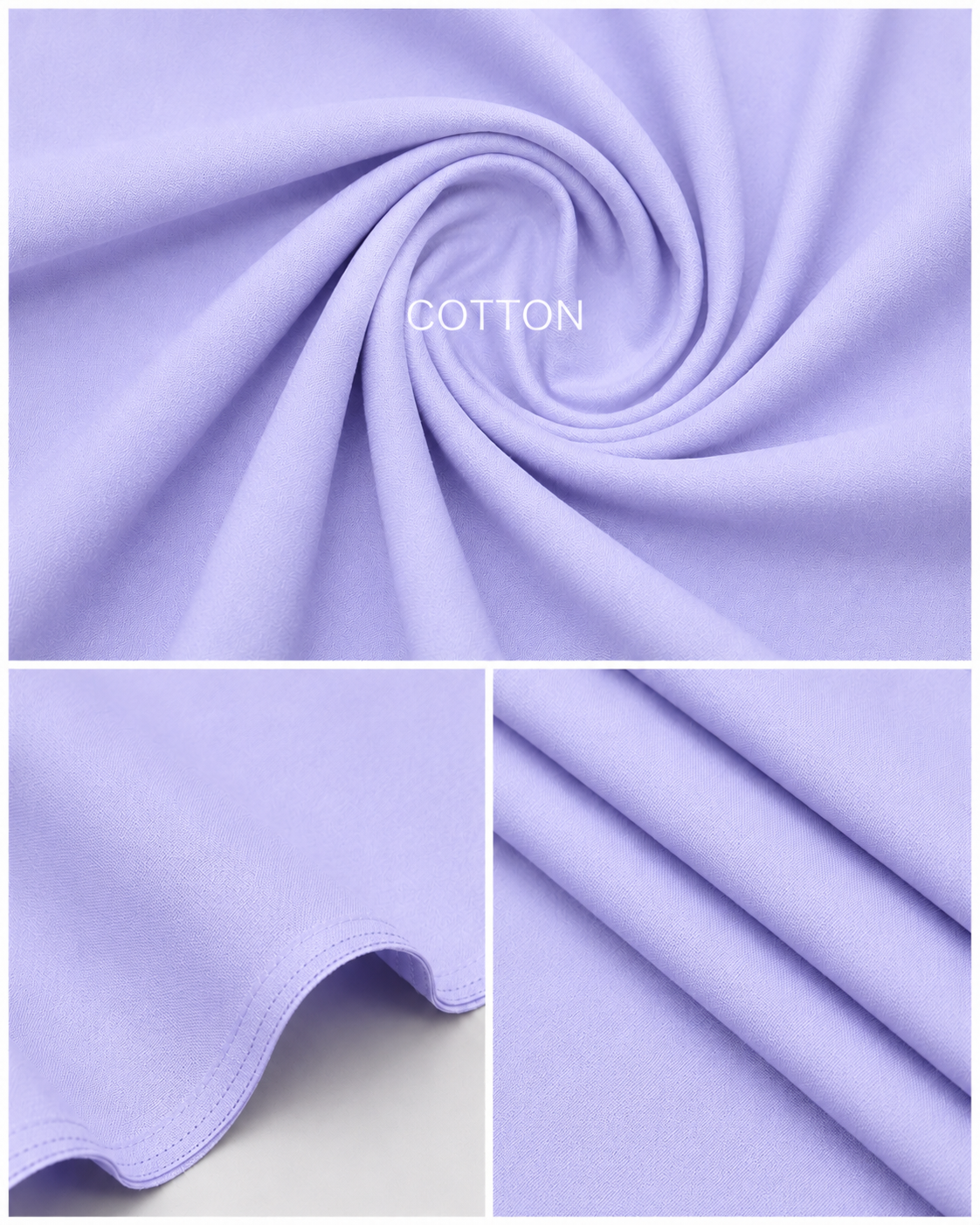 Premium White Cotton Unstitched Suit
