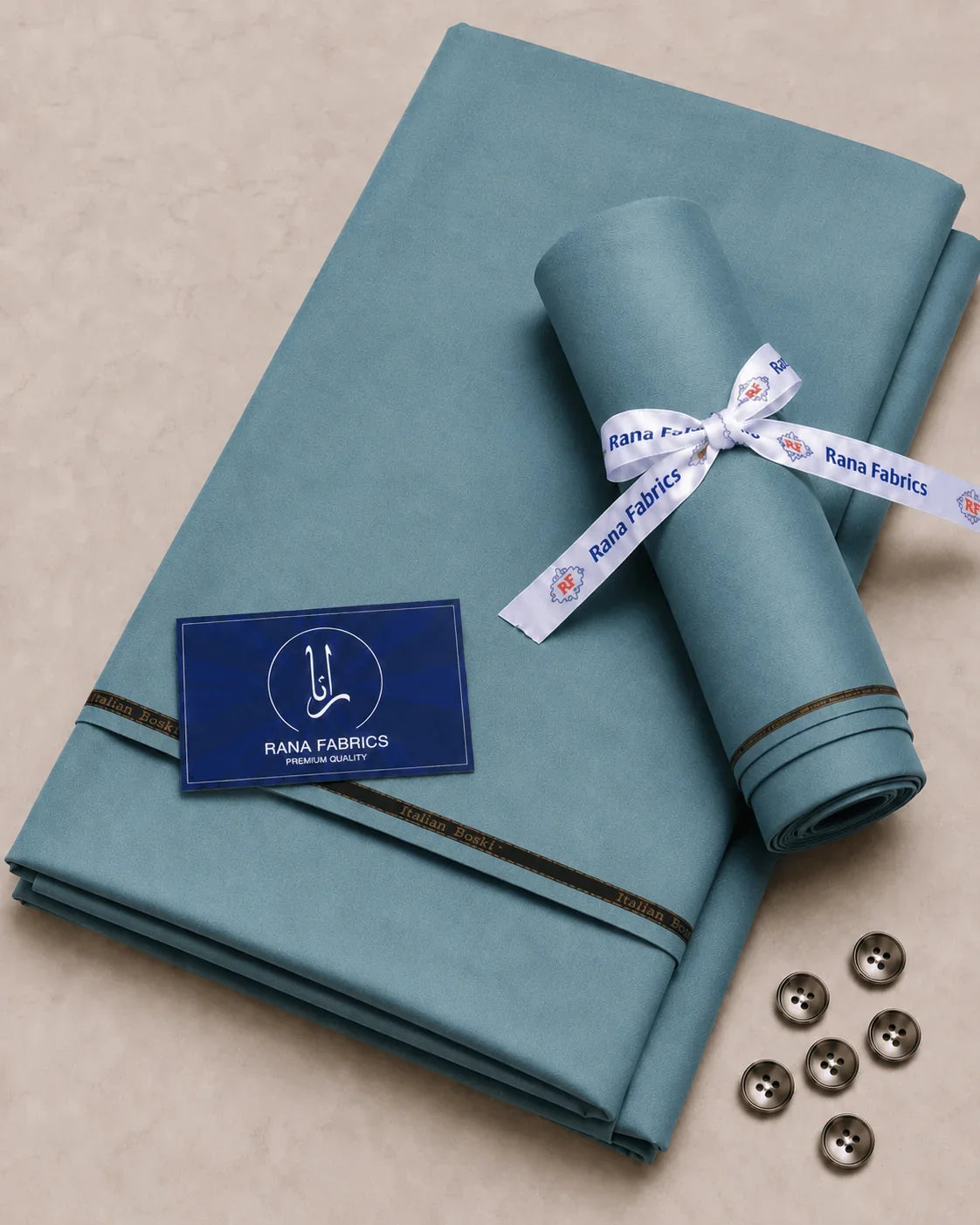 Zink Blue Boski Unstitched Suit