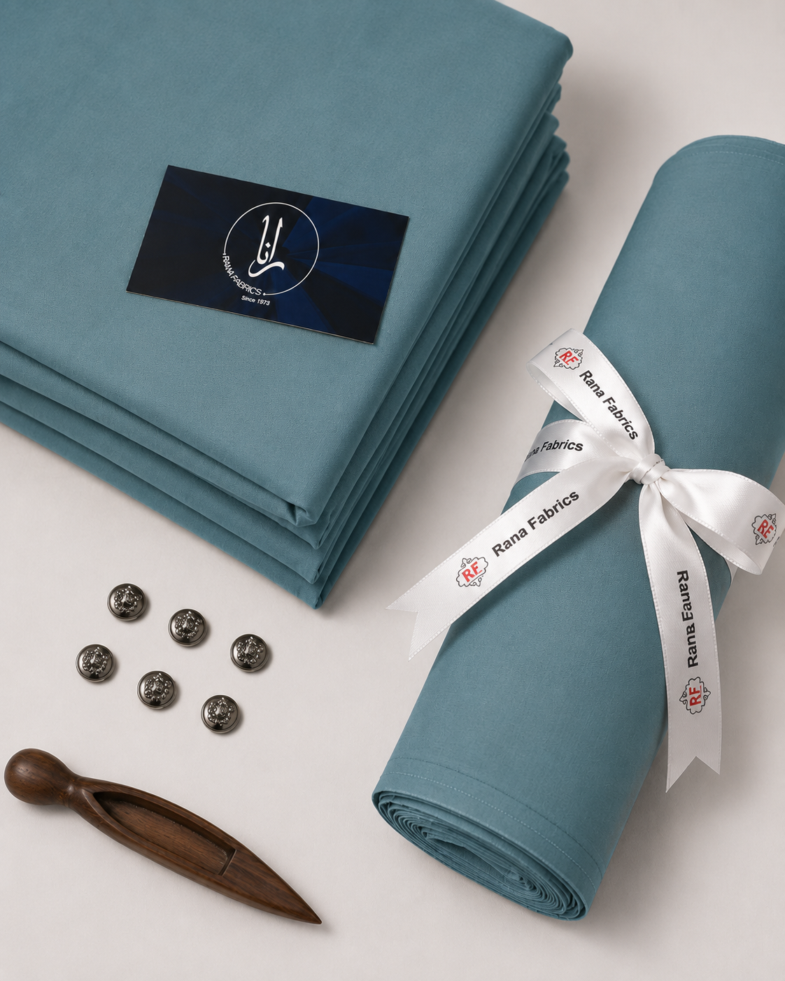 Zink Blue Boski Unstitched Suit