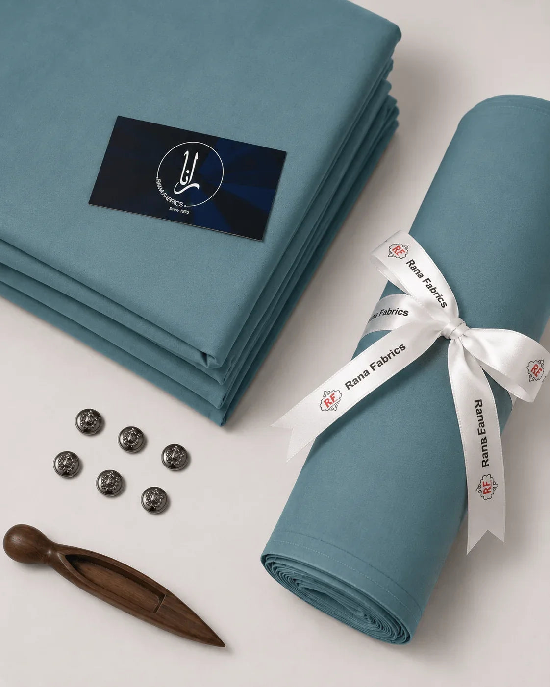 Zink Blue Boski Unstitched Suit