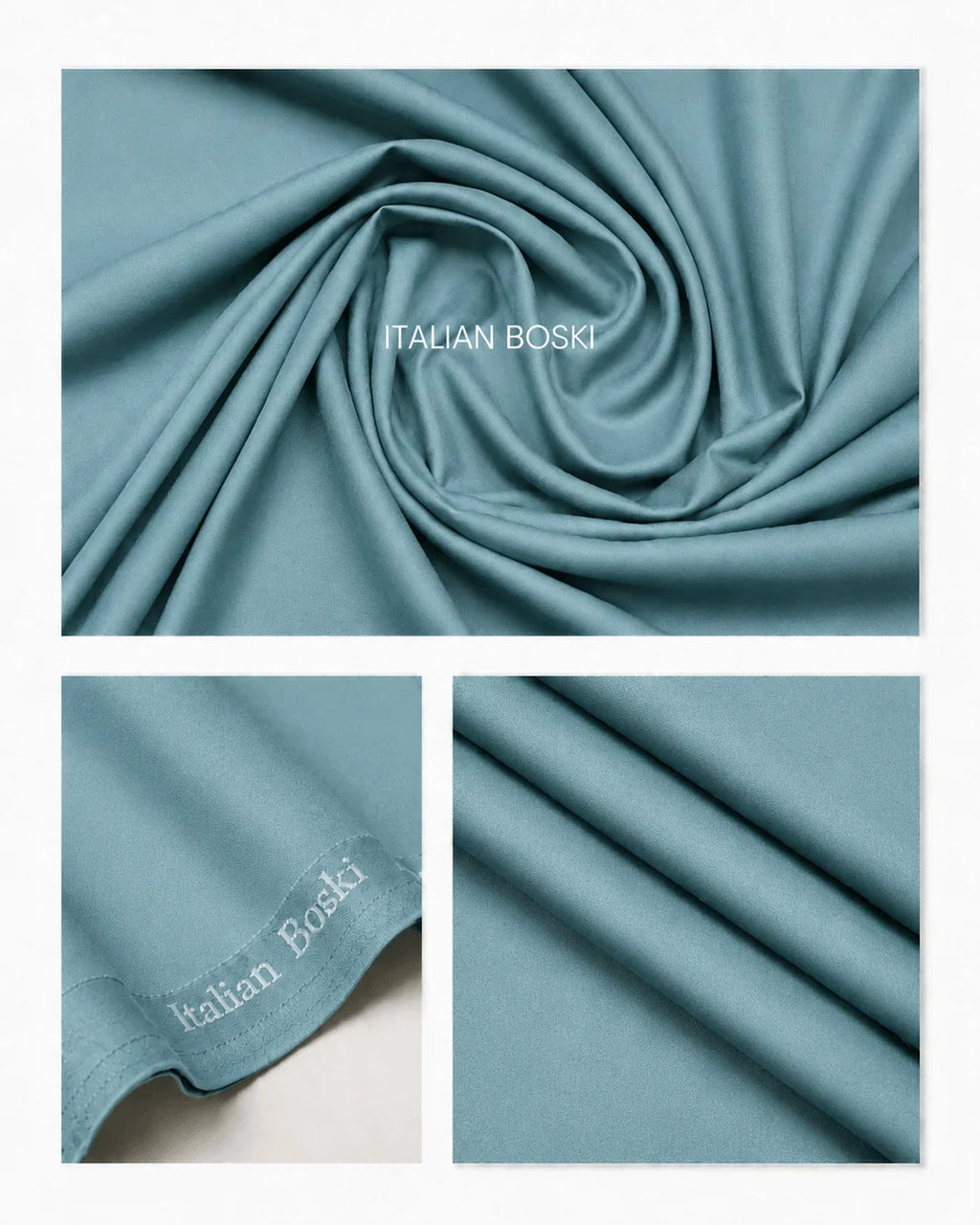Zink Blue Boski Unstitched Suit